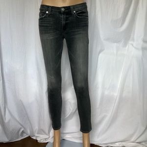 HUDSON // nico midrise ankle super skinny reverie faded black jeans